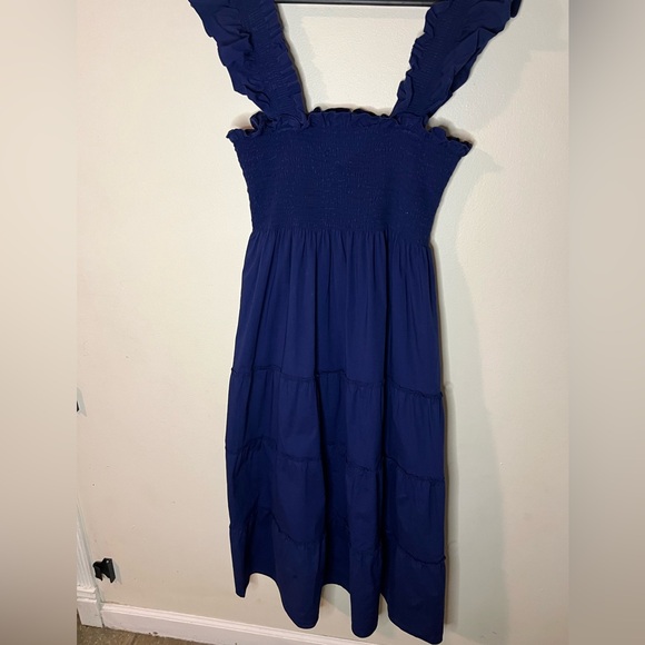 Hill house home the Ellie nap dress midi navy blue size medium - Picture 3 of 7